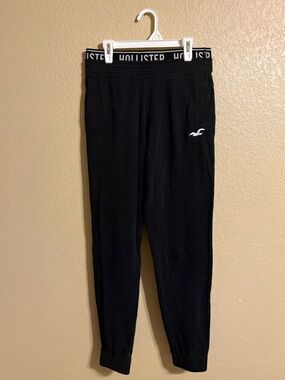 Hollister Black Logo Waistband Kids Joggers